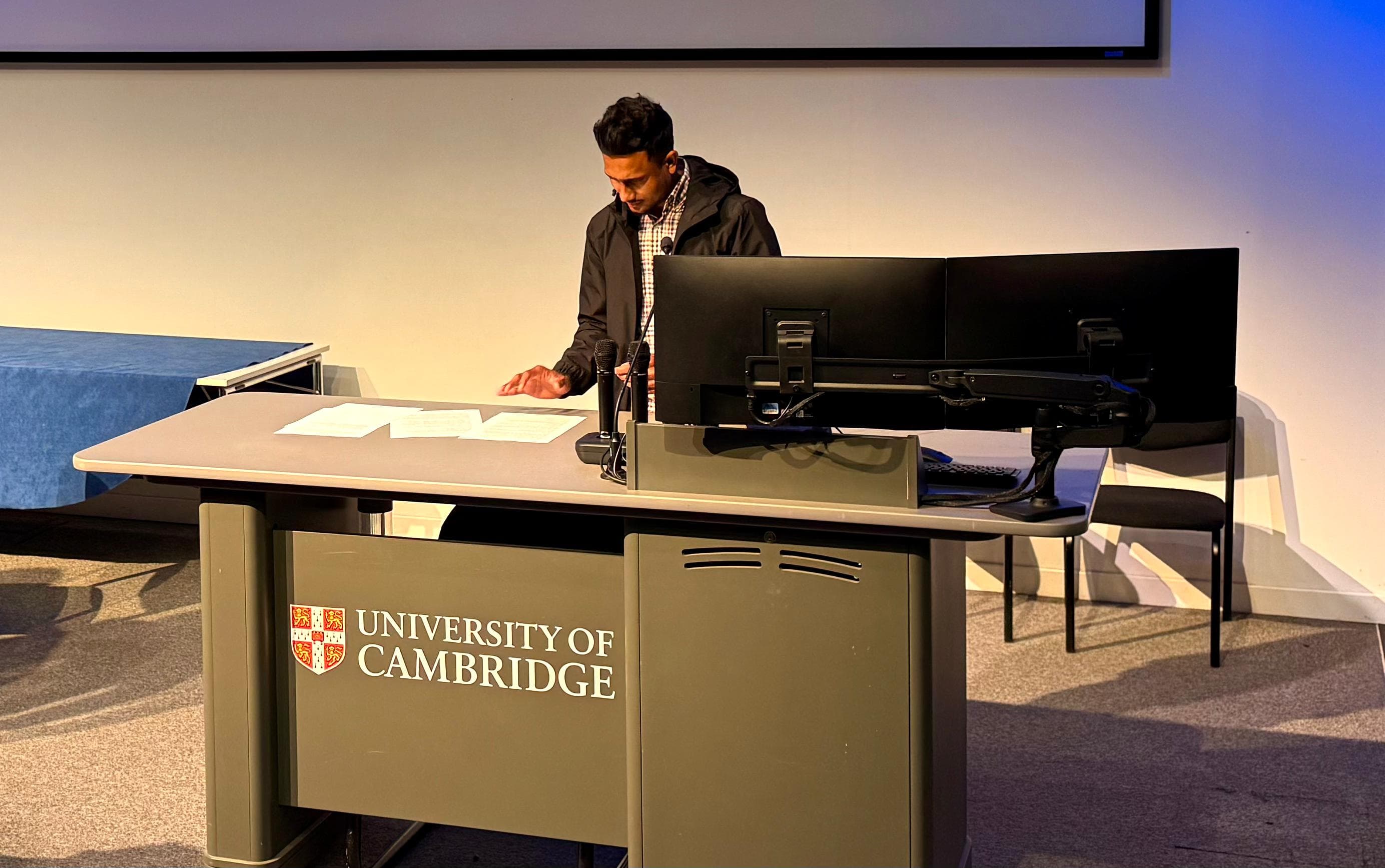 Speech at The Babbage Lecture Theatre, Cambridge