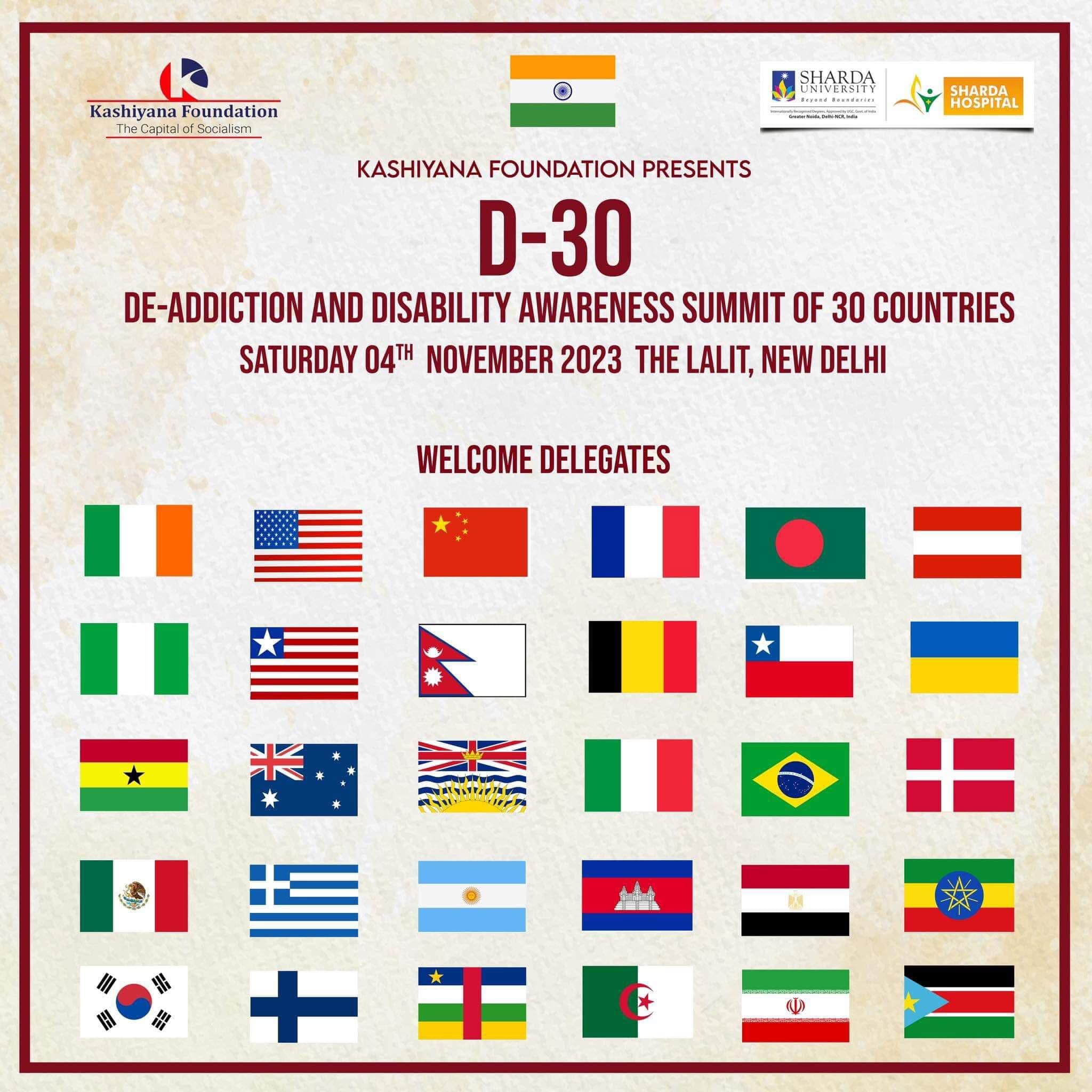 D-30 Summit – New Delhi (Sole Bangladesh Representative)